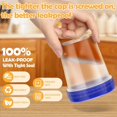 thumbnail image 3 of 10 Salad Dressing Containers, Small Containers with Lids, Leakproof Condiment Containers, 4 oz., 3 of 5