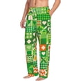 thumbnail image 2 of Uemuo St Patrick's Day6 Pattern Men's Wide Leg Palazzo Lounge Pants with Pockets Light Weight Loose Comfy Casual Pajama Pants-Large, 2 of 9