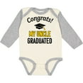 thumbnail image 3 of Inktastic Congrats My Uncle Graduated with Cap Boys or Girls Long Sleeve Baby Bodysuit, 3 of 5