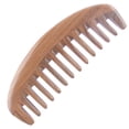 thumbnail image 3 of Peine de dientes anchos – Peine de madera natural para desenredar cabello rizado – Peine de sándalo sin estática para mujeres y hombres, 3 of 5