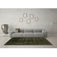 thumbnail image 3 of Ahgly Company Indoor Square Abstract Brown Modern Area Rugs, 4' Square, 3 of 4