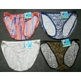 thumbnail image 3 of 4 Pair Vanity Fair Womens Illumination String Bikini-18108, PRINTS, 6 /Medium, 3 of 4