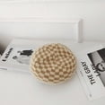 thumbnail image 5 of CoCopeaunt BLACK-AND-WHITE CHECKERBOARD, Sweet, Versatile Knit Painter Cap, Vintage British Fall/winter Snug Beret, 5 of 6