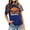 Dark Blue, variant on Women Casual Basketball Style Short Sleeve Crew Neck T-Shirt, Soft Breathable Cotton Loose Fit Sports Daily Tops, City Themed Lightweight Summer Tees for Outdoor Workout