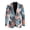 Hawaii Palm Leaves, variant on Hunting Camo Tree Print Men's Sports Suit Jacket Trendy One Button Business Casual Blazer Business Wedding Jackets with 2 Side Pockets