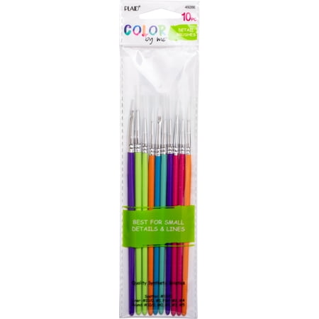 Color By Me Brush Sets, Detail Brush Set, 10 Piece