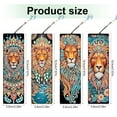 thumbnail image 3 of 4pcs Diamond Painting Bookmark Kit 5D DIY Lion Design with Shimmering Handcrafted Artwork For Book Lovers Perfect for Birthdays, Christmas, and Holidays, 3 of 7