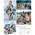 thumbnail image 5 of Cow Print Beach Towels Oversized Super Absorbent, Modern Black White Farm Animal Patterned Lightweight Bath Towel Quick Dry Sets For Bathroom/Pool/Rv Camping/Beach Play/Gym Room/Picnic 31"x62", 5 of 8