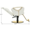 thumbnail image 5 of BarberPub Reclining Barber Chair with Adjustable Headrest, Hydraulic Pump Salon Hair Chair, 5 of 9