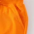 thumbnail image 4 of LYHaoo Child Boys Girls Casual Solid Shorts Summer Holiday Beach Pants Sport Shorts Summer Casual Sizes 1-2 Years Orange, 4 of 5