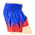 thumbnail image 3 of Men Boxing Shorts MMA Mauy Thai Training Fitness Gym Cage Fight Kickboxing Trunks Clothing Blue Red Flame X-Small, 3 of 8