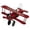A, variant on erfcxs Mini Retro Biplane Doll Metal Iron Aviation Aircraft Model Home Decoration Childrens Room Ornaments Childrens Gifts