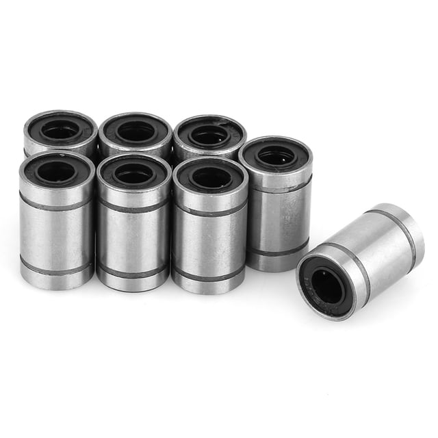 Rodamiento de buje, 8 piezas LM6UU Rodamiento lineal L UU de 6 mm Rodamiento de movimiento lineal Ultra sensible