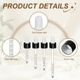 thumbnail image 3 of Uxcell Glass Eye Dropper, 10 Pcs Droppers Liquids Closure Top with Measurement mark for 50ml(1.7oz) Glass Bottles Liquids Essential Oils Dispenser Perfume Storage Lab, White/Black Top, 3 of 5