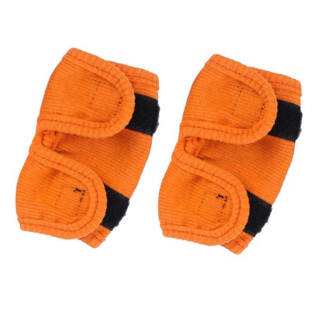 

2Pcs Adjustable Pads Dog Leg Support Dog Elbow Protector Pads for Orange S