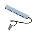thumbnail image 2 of USB C Docking Station, Type C Hub 7 Ports Aluminium Alloy For PC Phone, 2 of 5