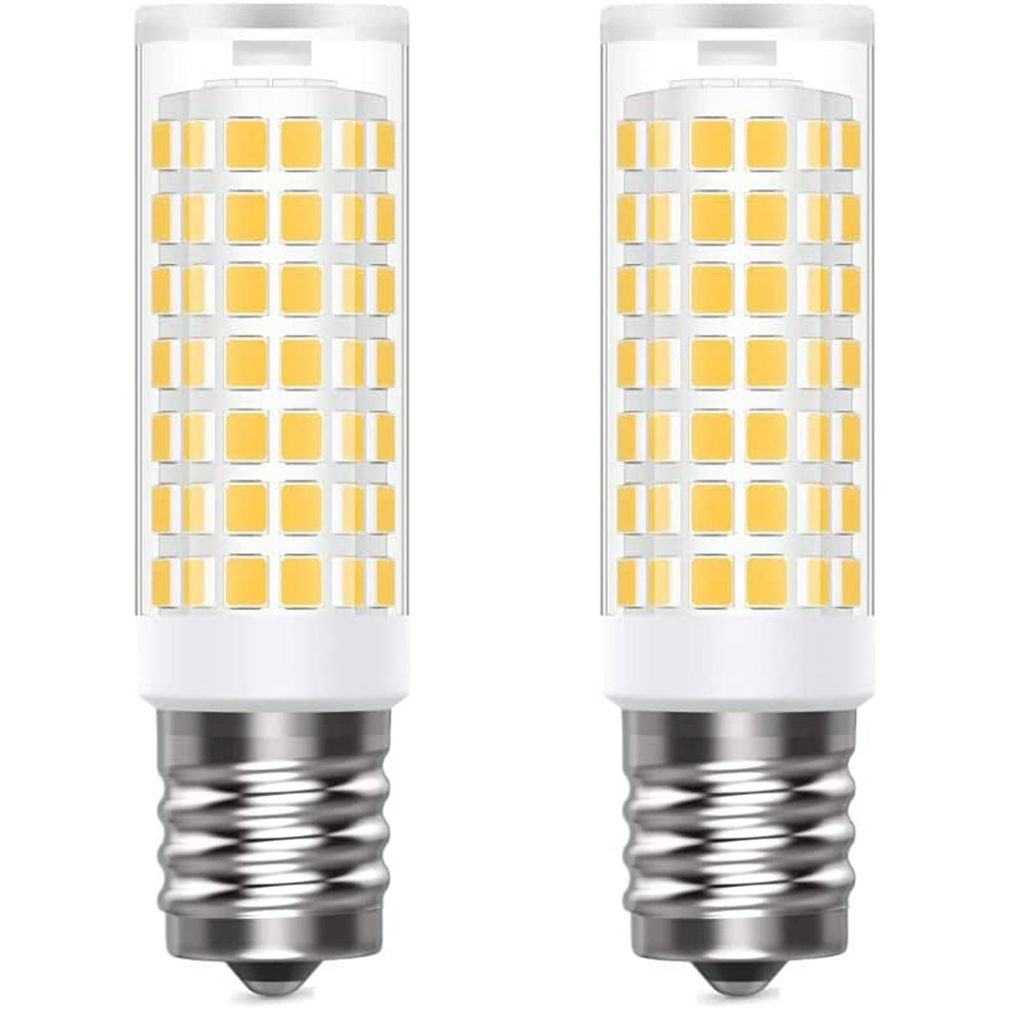 2-Pack 7W E17 LED Bulbs For Microwave & Range Hood – Warm White 3000K, Replaces WB25X10029/8206232A