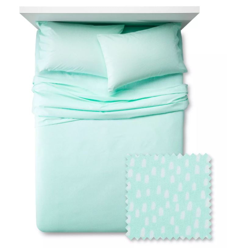 Flat Fitted Pillowcase White w Fruit Pillowfort Toddler Sheet 3 Pc Set 