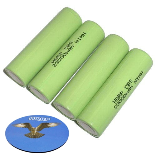 HQRP Four Rechargeable NiMh Batteries for Canon PowerShot A550, A560