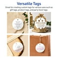 thumbnail image 4 of Avery 3" Diameter Round Tags, Glossy White, 60ct, 4 of 11