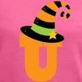 thumbnail image 3 of CafePress - Halloween Letter U Witch Monogram Women's V Neck D - Women's V-Neck Dark T-Shirt, 3 of 3