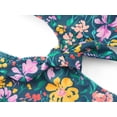 thumbnail image 3 of Serdomi Girls Cutout One Piece Swimsuit - Adjustable Straps Big Kid Floral Print Bathing Suit with Cross Back Size 10, 3 of 7
