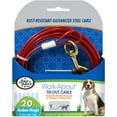 thumbnail image 2 of Four Paws Dog Tie Out Cable - Medium Weight - Red(20"), 2 of 7