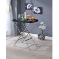 thumbnail image 2 of ACME Lajos Tray Table in Black & Brushed Nickel, 2 of 2