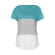 thumbnail image 4 of Fiudx Ofertas Relámpago Moda Mujer Cuello Redondo Verano Manga Corta Blusa Camiseta Casual Impresión Tops, 4 of 4