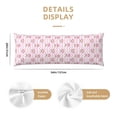 thumbnail image 3 of Lsque Pug And Donut Body Pillow Case Cover,Ultra-Soft Microfiber Bed Pillow Cases 20x54 inches,Elegant Bedding,Breathable Durable Pillow Cover with Envelope Closure, 3 of 8
