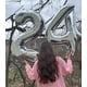 thumbnail image 5 of Globo de foil plateado número 4 de 40 pulgadas Upgesy, 5 of 7