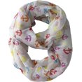 thumbnail image 4 of Peach Couture All season Infinity Loop Scarves Chevron Anchor Print, 4 of 5