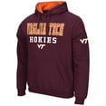 thumbnail image 2 of Men's Colosseum Maroon Virginia Tech Hokies Sunrise Pullover Hoodie, 2 of 3