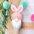 thumbnail image 5 of MOQLOM Easter Ornaments for Tree Set DIY Decoration, 5pcs 2.4in Easter Gnomes Pompoms Hemp Rope for Spring Easter Party Door Yard Window Home Decor, 5 of 9