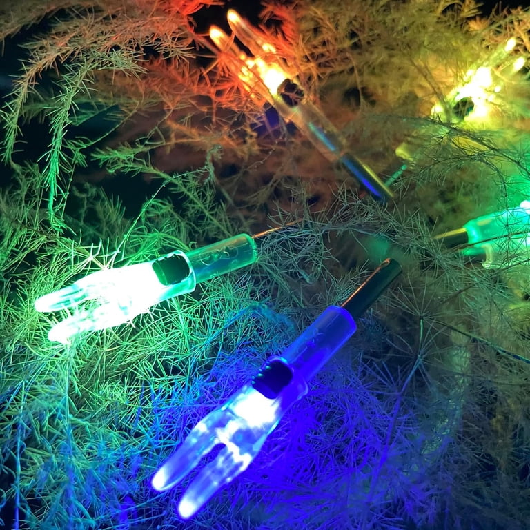 6 Encoches Lumineuses Pour Flèches - Diamètres 0.204, 0.233, 0.244, 0.246 - Vertes