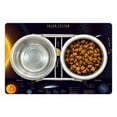 thumbnail image 1 of Outer Space Pet Mat for Food and Water, Solar System Scientific Information Jupiter Saturn Universe Telescope Print, Non-Slip Rubber Mat for Dogs and Cats, 18" X 12", by Ambesonne, 1 of 2
