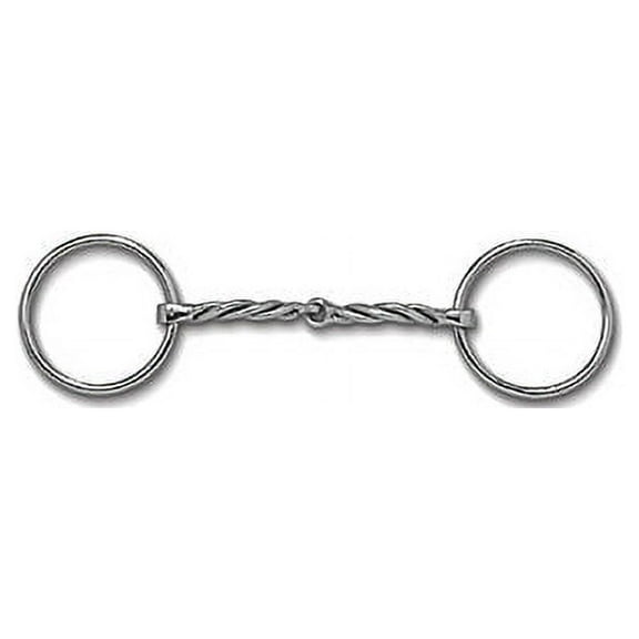 Myler Loose Ring Twisted Single Joint MB 09T (Stainless Steel, 5")