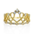 thumbnail image 2 of 14k Yellow Gold Princess Crown Tiara Ring, 2 of 2