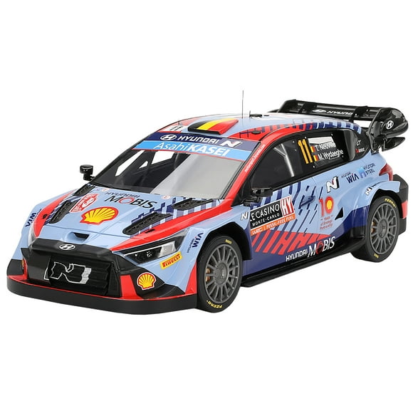Hyundai i20 N Rally1 Hybrid #11 "Hyundai Shell Mobis WRT" Vainqueur WRC "Monte Carlo Rally" (2024) Modèle de Voiture 1/18 par Top Speed