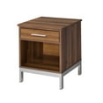 thumbnail image 1 of ACME Furniture Sterret Nightstand in Silver and Walnut, 1 of 4