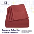 thumbnail image 2 of Piece Thread Count Egyptian Quality Deep Pocket Bed Sheet Set Pillow Cases Queen, 2 of 8