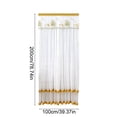 thumbnail image 3 of Doorway Mesh Curtain Screen with Double-Layer Lace, Summer Door Cover for Kitchen, Bedroom and Room Divider Decor, 79 x 40 Inch, 3 of 6