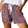 thumbnail image 2 of Beach Shorts for Women Summer Casual Lightweight Relaxed Fit Elastic High Waist Athletic Shorts with Pockets, 2 of 5