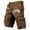 Brown, variant on Cargo Shorts Loose Fit Joggers with Pocket Hiking Clothes Casual Summer Clothes Men's Clothes