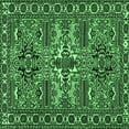 thumbnail image 1 of Ahgly Company Indoor Square Persian Emerald Green Traditional Area Rugs, 4' Square, 1 of 4
