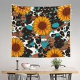 thumbnail image 2 of Yiaed Vintage Sunflowes Print Tapestry for Bedroom,Tapestry Wall Tapestries, Tapestry Aesthetic for Living Room Dorm Room 51" X 60", 2 of 6