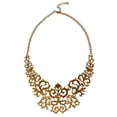 thumbnail image 1 of Collar de declaración Sunnimix Filigrana Flor Hueco Color Oro 48,5 + 5 cm 15,5 x 13 cm, 1 of 7