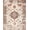 Taupe Rust Cream, Pattern 4, variant on ODIKA 8'x10' Washable Area Rug Non-Slip Chair-Friendly Mat Vintage Oriental Medallion With Distressed Floral Border And Scroll Motifs for Dining Room, Large Office, Lounge