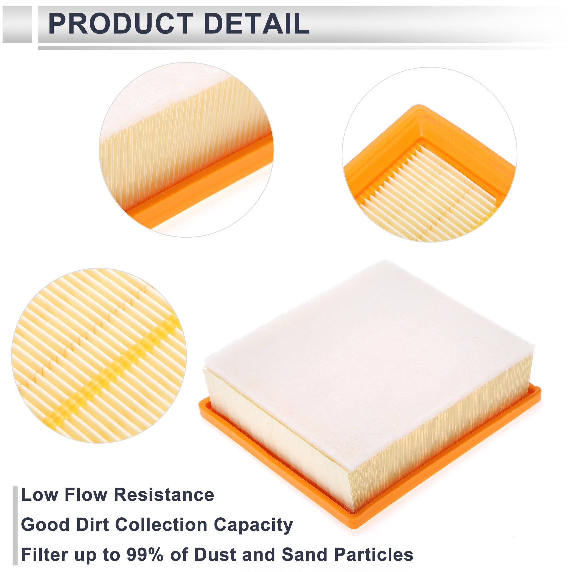 Unique Bargains 1pc Engine Air Filter for Jeep Compass 2017-2022 No.68247339AA/51977574