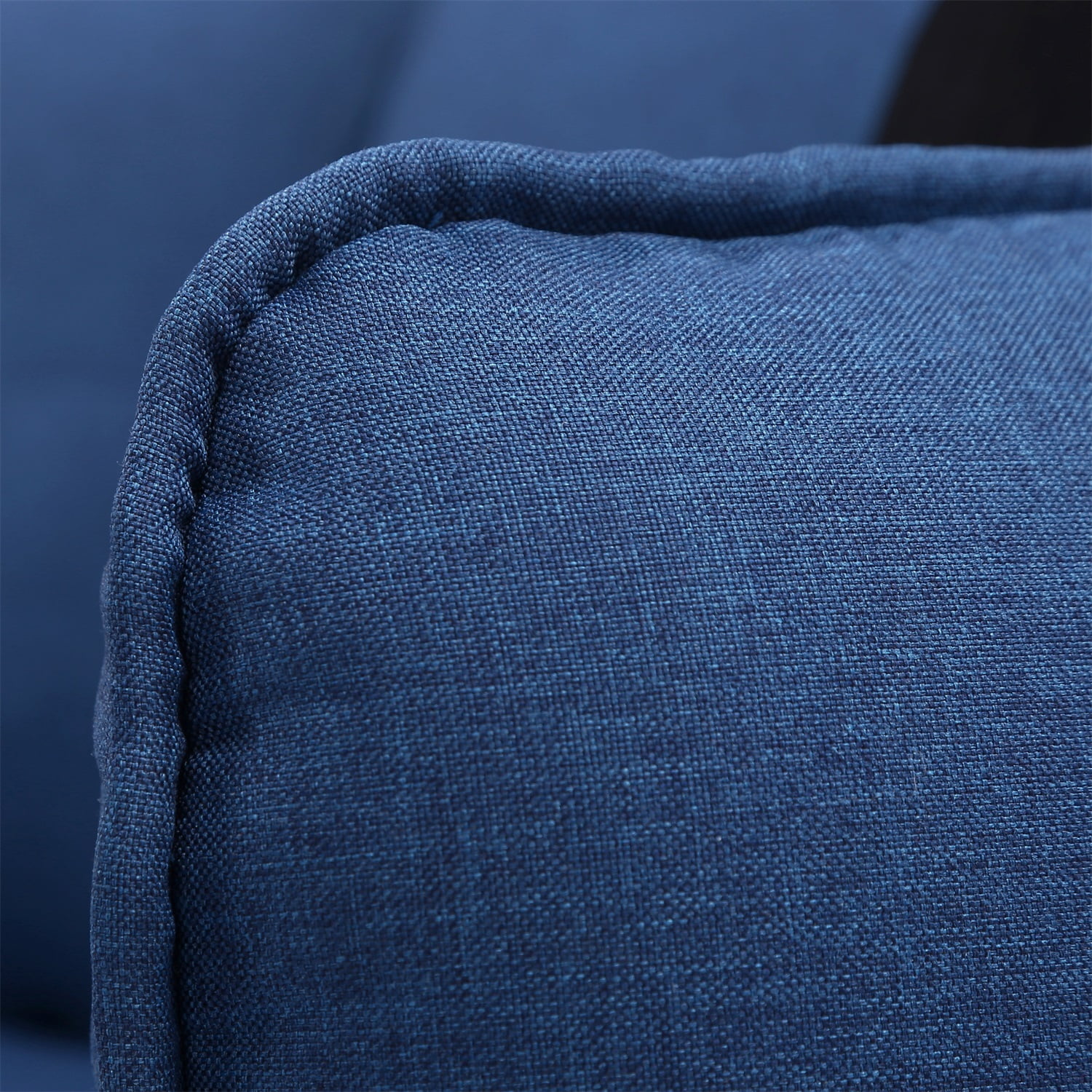 Kadyn 2-Seater Fabric Sofa Couch, Modern Loveseat Sofa with Pillow, Upholstered Linen Fabric Sofa for Living Room, Navy Blue Kadyn 2-Seater Fabric Sofa Couch, Modern Loveseat Sofa with Pillow, Upholstered Linen Fabric Sofa for Living Room, Navy Blue